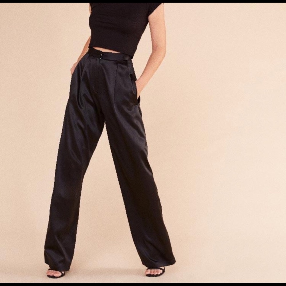 Reformation Rumi pure silk pants